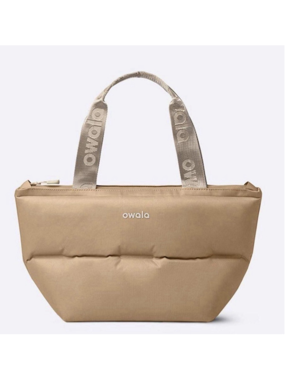 Owala Insulated Tote The Puffer Mini 8 Cans|7.4 qt Cooler - Beige